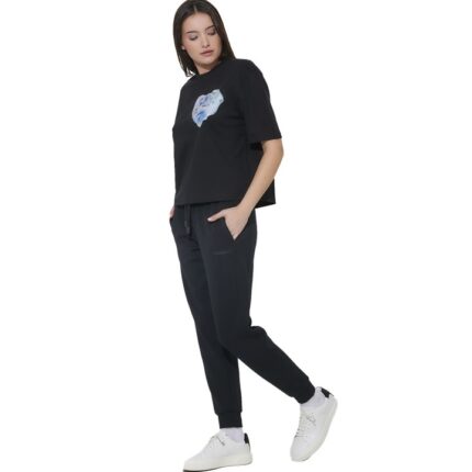 Body Action Modal Joggers Black Γυναικείο Παντελόνι Μαύρο