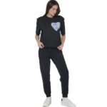 Body Action Modal Joggers Black Γυναικείο Παντελόνι Μαύρο