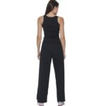 Body Action Wide-Leg Yoga Trousers Black Γυναικείο Παντελόνι Μαύρο