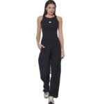 Body Action Wide-Leg Yoga Trousers Black Γυναικείο Παντελόνι Μαύρο