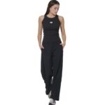 Body Action Wide-Leg Yoga Trousers Black Γυναικείο Παντελόνι Μαύρο