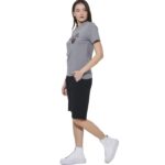 Body Action Wide-Leg Bermuda Shorts Black Γυναικεία Βερμούδα Μαύρη