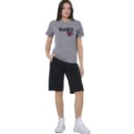 Body Action Wide-Leg Bermuda Shorts Black Γυναικεία Βερμούδα Μαύρη