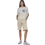 Body Action Wide-Leg Bermuda Shorts Summer Sand Γυναικεία Βερμούδα Εκρού