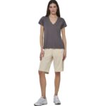 Body Action Wide-Leg Bermuda Shorts Summer Sand Γυναικεία Βερμούδα Εκρού