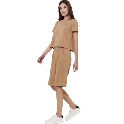 Body Action Wide-Leg Bermuda Shorts Cartouche Brown Γυναικεία Βερμούδα Ταμπά