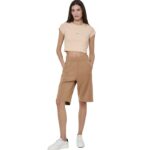 Body Action Wide-Leg Bermuda Shorts Cartouche Brown Γυναικεία Βερμούδα Ταμπά