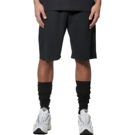 Body Action Essentials French Terry Shorts Black Ανδρική Βερμούδα Μαύρη