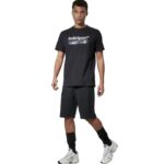 Body Action Essentials French Terry Shorts Black Ανδρική Βερμούδα Μαύρη