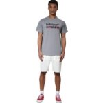 Body Action Essentials French Terry Shorts Star White Ανδρική Βερμούδα Λευκή