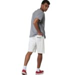 Body Action Essentials French Terry Shorts Star White Ανδρική Βερμούδα Λευκή