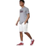 Body Action Essentials French Terry Shorts Star White Ανδρική Βερμούδα Λευκή