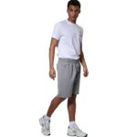 Body Action Essentials French Terry Shorts Silver Grey Ανδρική Βερμούδα Γκρι28,90