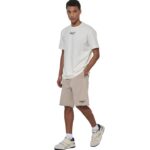 Body Action Sportswear Shorts Taupe Grey Ανδρική Βερμούδα Μπεζ