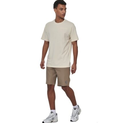 Body Action Tech Stretch Shorts Sand Beige Ανδρική Βερμούδα Μπεζ