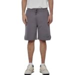 Body Action High Density Logo Terry Shorts Steel Grey Ανδρική Βερμούδα Γκρι