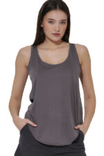 Body Action Γυναικείο Αμάνικο Γκρι