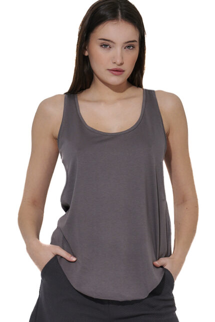 Body Action Γυναικείο Αμάνικο Γκρι