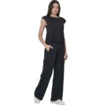 Body Action Modal Cropped Top Γυναικεία Κοντομάνικη Μαύρη