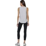 Body Action Loose Breathable Yoga Top Light Grey Γυναικεία Αμάνικη Μπλούζα Ανοιχτό Γκρι