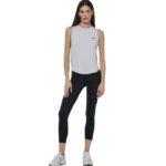 Body Action Loose Breathable Yoga Top Light Grey Γυναικεία Αμάνικη Μπλούζα Ανοιχτό Γκρι