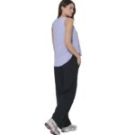 Body Action Loose Breathable Yoga Top Violet Blue Γυναικεία Αμάνικη Μπλούζα Λιλά
