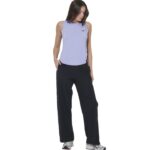 Body Action Loose Breathable Yoga Top Violet Blue Γυναικεία Αμάνικη Μπλούζα Λιλά