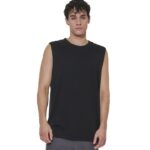 Body Action Modal Sleeveless Tee Black Ανδρική Αμάνικη Μπλόυζα Μαύρη