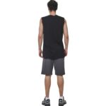 Body Action Modal Sleeveless Tee Black Ανδρική Αμάνικη Μπλόυζα Μαύρη