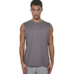 Body Action Modal Sleeveless Tee Steel Grey Ανδρική Αμάνικη Μπλόυζα Γκρι