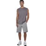 Body Action Modal Sleeveless Tee Steel Grey Ανδρική Αμάνικη Μπλόυζα Γκρι