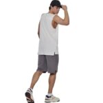 Body Action Modal Sleeveless Tee White Alyssum Ανδρική Αμάνικη Μπλόυζα Λευκή