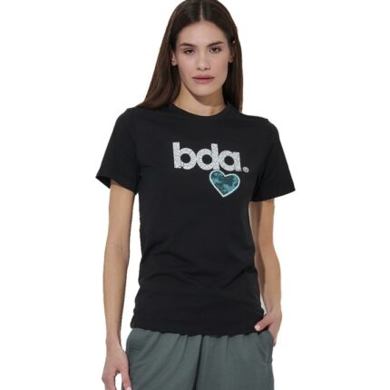 Body Action Logo Γυναικείο T-Shirt Black Γυναικεία Αμάνικη Μπλούζα Μαύρη