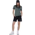 Body Action Logo Γυναικείο T-Shirt Balsam Green Γυναικεία Αμάνικη Μπλούζα Λαδί