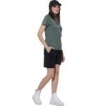 Body Action Logo Γυναικείο T-Shirt Balsam Green Γυναικεία Αμάνικη Μπλούζα Λαδί