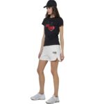 Body Action Slim Fit T-Shirt Black Γυναικεία Κοντομάνικη Μπλόυζα Μαύρη