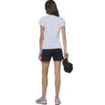 Body Action Slim Fit T-Shirt White Γυναικεία Κοντομάνικη Μπλόυζα Λευκή