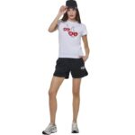 Body Action Slim Fit T-Shirt White Γυναικεία Κοντομάνικη Μπλόυζα Λευκή