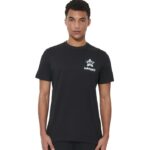 Body Action Slim Fit T-Shirt Black Ανδρική Κοντομάνικη Μπλόυζα Μαύρη