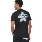 Body Action Slim Fit T-Shirt Black Ανδρική Κοντομάνικη Μπλόυζα Μαύρη