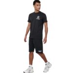 Body Action Slim Fit T-Shirt Black Ανδρική Κοντομάνικη Μπλόυζα Μαύρη