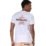 Body Action Slim Fit T-Shirt White Ανδρική Κοντομάνικη Μπλόυζα Λευκή