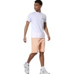 Body Action Slim Fit T-Shirt White Ανδρική Κοντομάνικη Μπλόυζα Λευκή