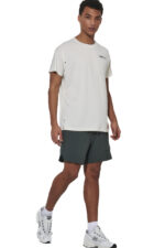 Body Action Ανδρικό Αθλητικό T-shirt Λαδί Εκρού