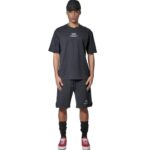 Body Action High-Density Logo T-Shirt Black Ανδρική Κοντομάνικη Μπλόυζα Μαύρη