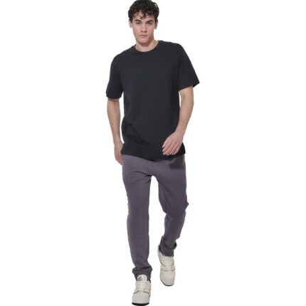 Body Action Regular Fit Tech Pique T-Shirt Black Ανδρικό Κοντομάνικο Μαύρο