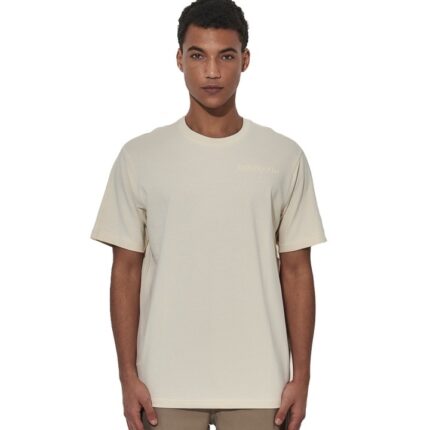 Body Action Regular Fit Tech Pique T-Shirt Summer Sand Ανδρικό Κοντομάνικο Εκρού