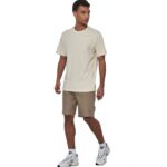 Body Action Regular Fit Tech Pique T-Shirt Summer Sand Ανδρικό Κοντομάνικο Εκρού