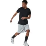 Body Action Lightweight Short-Sleeve Yoga T-Shirt Black Ανδρική Κοντομάνικη Μαύρη