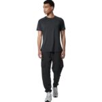 Body Action Lightweight Short-Sleeve Yoga T-Shirt Black Ανδρική Κοντομάνικη Μαύρη